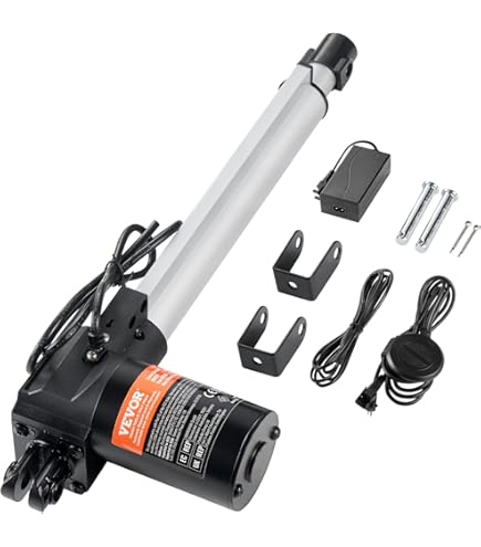 Justech Lineaire actuator lineaire aandrijving 150mm/6in 3000N/660LBS IP65 waterdichte motor lineaire technologie aandrijvingen industriële landbouw voertuigen-zwart