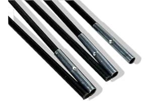 TENT SPARES TentSpares - Vango Venture 350 Tent 2009-2023, Grey Coded Fibreglass Front/Rear Poles, Durable Tent Poles Replacement for Camping