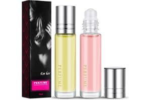 LOPHE Roll-on feromon parfymolja, koncentrerad doftkroppsolja, infunderad eterisk olja parfym Köln Premiumkvalitet och långvarig doft, 2 * 10 ml Roll-On Bottle parfymolja för resor