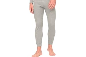 DOUBLE M, 1 o 2 Piezas, Pantalón Interior Térmico, Ropa Térmica Hombre Algodón, Interior de Felpa, Mallas Cómodas Invierno, Transpirable, Negro, Gris, Blanco, Azul Marino, Tallas S, M, L, XL o XXL