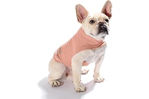 Caracaleap Hund Pullover - Hundemantel Weiche und Warm T-Shirt Hunde Winter Kleidung Mantel Katzenpullover Sweater für Mittelgroße Hunde L Orange-rosa