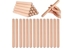 ESFORZARSE 30 Pezzi di Legno Claves Strumento Un Percussione Musicale Strumento, 20x2cm Classica Legno Claves Naturale Legn Percussione Strumento, Strumenti Per Musica, Regali, Professionisti O Principianti