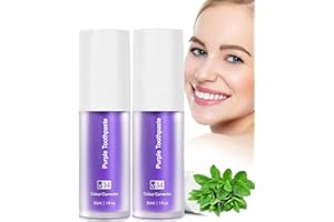 BETYBOPT Dentifrice Blanchissant Violet,2PCS V34Dentifrice Violet Correcteur Violet Dentifrices white Dentifrice Violet,Purple Teeth Whitening,Dent Blanchiment Purple Corrector Toothpaste,Blanchiment Des Dents