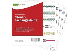 ‎STEINFACHER Steinfacher Griffregister für STEUERFACHANGESTELLTE (inkl. Einklebeschablone für gebundene Textausgaben) (Lesart: horizontal | fester Kleber)