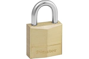 Master Lock 120EURD Piccolo Lucchetto con Chiavi in Ottone, Oro, 3.4 x 2 x 1 cm, brass, 2 cm