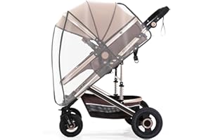 SPLDSUN Universal Kinderwagen ​Regenschutz, Universal Komfort Regenschutz,Universal Regenschutz, für Buggy und Sportwagen Kinderwagen, Gute Luftzirkulation, Schadstofffrei
