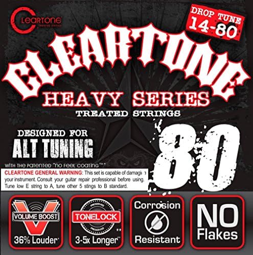 Cleartone Electric 9480 HEAVY MONSTER SERIES Nickel Plated Steel, Drop A