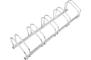 PRIMEMATIK.COM PrimeMatik - Parcheggio per 5 Biciclette Rastrelliera portabiciclette Supporto para Pavimento o Parete