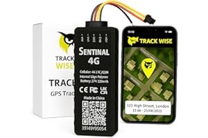 Track Wise Sentinel 4G GPS Car Tracker | Hardwired Anti-Theft Vehicle Immobiliser | Real-Time App Tracking, Ignition Alerts & Global Coverage – Cars, Vans, Motorbikes, Caravans