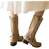 Dasongff Botas altas para mujer con tacón, botas de caña larga para mujer, botas  planas, botas de cowboy, botas tácticas cómodas, clásicas, botas de  equitación, botas de caballero. : Amazon.es: Zapatos y