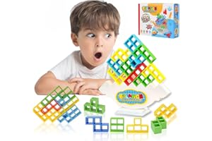 ZYZYZK 48 szt Tetra Tower Balance Game, Klocki Do Budowania, Wczesna Edukacja, Trening Równowagi, Funny Stacking Montessori, Dobre Umiejętności Motoryczne Dla Dzieci Dzieci