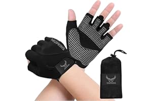 Mupkins Weight Lifting Workout Gym Gloves - Flexible Padded Training Gloves for Gymnastics and Gym - Crossfit Sports Essentials Fitness Grip Gloves for Men and Women