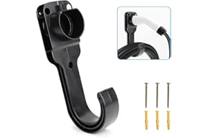 Rosaking Typ 2 Ladekabel Wandhalterung,EV-Ladegerät Ladekabel Organizer Universal,Ladekabelhalterung 2 in 1 EU Kabelhalter Wand mit Robusten Teilen für den Innen- und Außenbereich