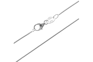 SilverAmber Jewellery Collana Donna a catena sottile in argento 925 - cordoli, traccia, coreana, serpente e altro, vari stili e misure prodotto in Italia GCH