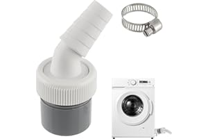 WQNNQW Waschmaschine Abfluss Adapter,Waschmaschinenanschluss,Waschmaschinenanschluss Adapter,Abfluss Waschmaschine,1 1/4 Zoll Waschmaschinenanschluss,Für Rohr Ø40 Mm, Eingang Ø18-24 Mm Mit Schlauchschelle