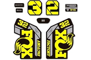 STAR SAM Pegatinas Compatibles con horquilla bici Fox 32 Heritage Collection 2021 Amarillo 1 CMT