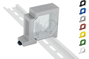 PRINT WORTH 3D Zigbee-Aktor Hutschienenhalter/Adapter Single DIN Rail bracket (35mm) (Grau)