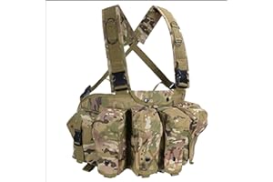 WLXW Gilet Tattico Pettorale AK dell'Esercito Tactical Vest, Gilet Tattico Militare Tactical Chest Rig, Gilet Tattico con Multi-Tasche