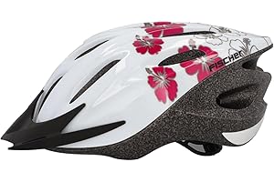 ‎FISCHER Fischer Erwachsene Fahrradhelm, Radhelm, Cityhelm, Weiß rosa