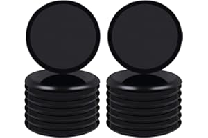 Ezprotekt Deslizadores Reutilizables para Muebles de 3.5" para Superficies de Alfombras, Mover Muebles Pesados Rápida y Fácilmente con Deslizadores de Muebles,16 Piezas Negro