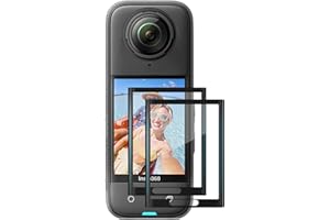 AMAZEAR Osłona ekranu do akcesoriów Insta360 X5 (2 sztuki), folia ochronna ze szkła hartowanego do Insta360 X4/Insta 360 X5, Ultra HD, twardość 9H, odporna na zarysowania