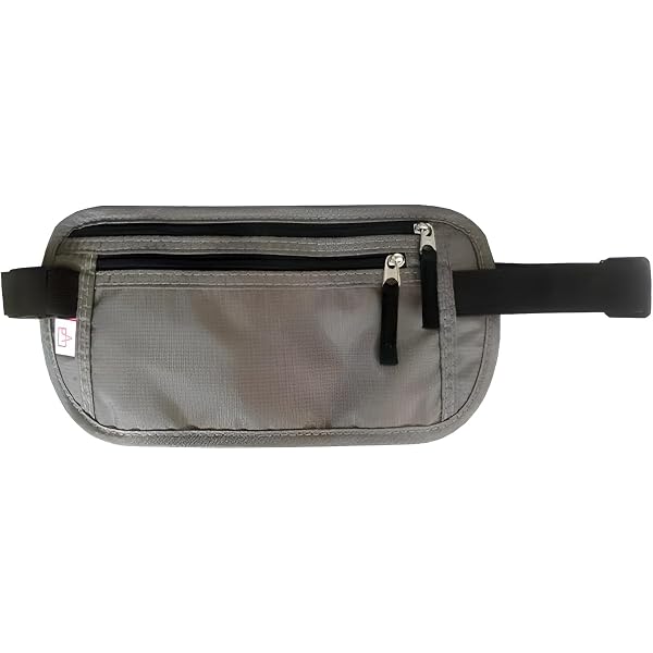 Sac Ceinture Sport 2 Ceintures Porte-Monnaie Cachées OIGWBPH - Sac De Waistband Anti-Vol - Étanche - Pour Voyage, Sport - Noir Sac Ceinture Caché