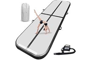 AIRTRACK MATTE Inflatable Tumbling Gym Mat 10cm/20cm high 3M/4M/5M/6M/7M/8M/9M/10M/11M/12M Inflatable Air Gymnastics Mat Training Mats Gymnastics tumbling mat with Air Pump