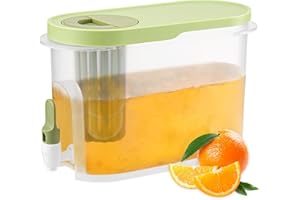 CHANCCI 3.5L Large Drink Dispenser with Tap,Fridge Water Dispenser,Water Dispenser Countertop Beverage Dispenser, Large Cold Water Dispenser for Party Drink, Juice, Iced Tea, Lemonade