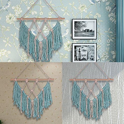 NaroFace Macrame Wall Decor Woven Wall Hanging Tapestry, 45 x 40 cm