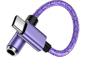 FOBROWN Adapter USB C Auf Klinke für Samsung Galaxy S24 Ultra/S23 FE/S22/S21/S20/S10/A22/A33/A53/A54 5G, USB C auf 3.5mm Kopfhörer Adapter, Typ C Aux Audio Klinke Adapter für Huawei, Google Pixel 8/7, Xiaomi