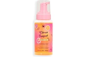 I Heart Revolution Citrus Sunset Shower Foam, Mousse de Douche à l’Acide Hyaluronique, Extraits d’Orange & Citron, Vegan & Cruelty-Free, 250ml