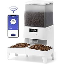 FUKUMARU WiFi-Futterautomat Für Katzen – 4L, Appgesteuert, Mit Frischeschutz & Edelstahlschalen