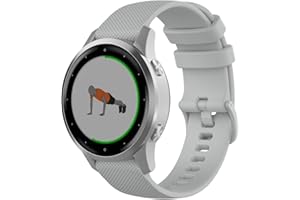 Wownadu 18mm Quick Release Cinturino Compatibile per Garmin Vivoactive 4S, Vivomove 3S, Venu 3S/2S, Forerunner 255S/265S Cinturini Ricambio Sport Bracciale per Huawei GT 4/5 41MM