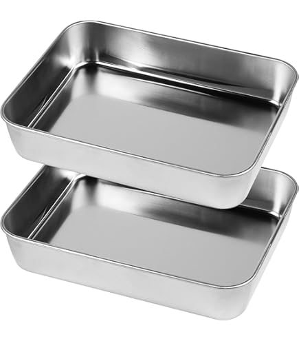 METRO PROFESSIONAL Braadslede, 18/8 roestvrij staal, 51.5 x 41.5 x 7.9 cm, rechthoekig, zilver METRO PROFESSIONAL Braadslede, 18/8 roestvrij staal, 51.5 x 41.5 x 7.9 cm, rechthoekig, zilver