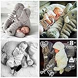 Elefantenkissen 60cm,70cm,40cm,Vlunt Baby Elefantenkissen, 100 % weicher Plüsch, Beste Geschenke für Ihre Baby - 4