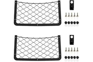 ChangWanna Storage Nets for Campervans - 2 Pcs Elastic Mesh Van Storage Nets Pocket Holder, Van Motorhome Caravan Boat Car Storage Solutions Ideas Accessories for Storing Phone/Water Bottle/Toiletry
