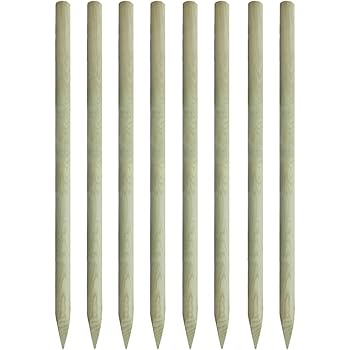 vidaXL 6X Holzpfosten 200 cm Kiefer Zaunpfähle Zaunpfosten Spitz Holz