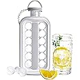 Ice Ball Maker Bottle, BPA-Free Portable Ball Ice Maker Bottle, Easy to Carry Circle Ice Cube Mold, Reusable Round Ice Cube Making Bottle, Transparent Water Bottle, and Sphere Ice Ball Maker,