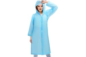 NebulaGlam Regenponcho, Unisex Wiederverwendbar Transparent Regenmantel PEVA Tragbarer Wasserdicht Regencape Atmungsaktiv Regenjacke für Reisen, Wandern, Radfahren & Camping