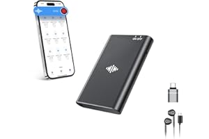 DISOIDOE 4GB Magnetic Dictaphone, Voice Recorder Device with DSP4.0 Noise Cancellation, Voice Activated Recorder & Listening Device, HD Recording for Lectures Interviews