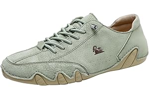 ASIFN Slip on Loafers Scarpe in Pelle Traspirante Moda Lace up Scarpe da Barca Casual Piatto Leggero Sneakers con Suole in Gomma