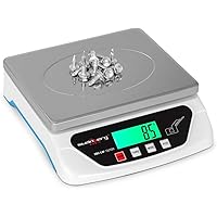 Steinberg Systems SBS-LW-10/500 Briefwaage Paketwaage Digitalwaage (10 kg / 0,5 g, 2 x AA/Netzstrom, 21,7 x 17,7 cm, LCD…