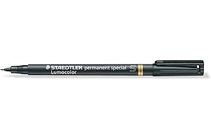 Staedtler 319 S 9 universale fineliner Pen Lumocolor Permanent Special – nero, 0.4 mm