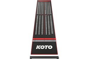 KOTO DARTS Mata do Darta KOTO Dywan Checkout Czerwony + Oche 285 x 60cm
