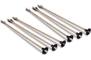 BestSaller 1202 - Freccia lunga 52 cm, con ventosa, accessori per arco sportivo, colore: naturale/nero (confezione da 6)