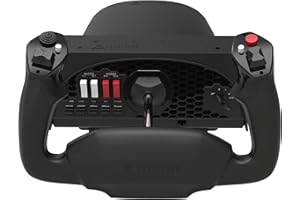 Honeycomb Aeronautical Alpha Flight Controls Yoke & Switch Panel in aviation quality for flight simulators | Universal control system for simmers, student pilots and pilots | Flight simulator for PC