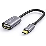 OTG Cable, POPSUGAR Micro USB Male to USB 2.0 Female OTG Adapter Gold plated for Samsung Galaxy S6 / S7,LG, Sony Xperia and o