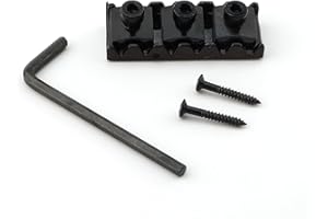 Pxyelec 42mm Black Guitar Lock Nut with Wrench Screw for FLOYD ROSE Tremolo Double Locking System
