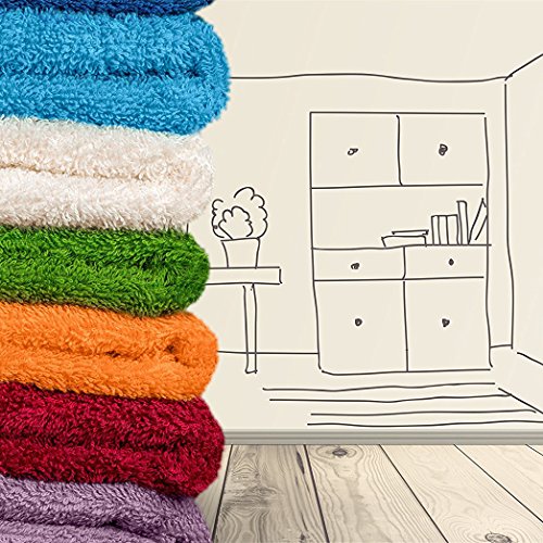 2-Telige Badvorleger Duschvorleger Duschvorlage Frottee Sparset | 50×80 cm Türkis | etérea Carli | 850 g/m² 100% Baumwolle Qualität | Badematte Badteppich passende Frottierserie erhältlich - 4