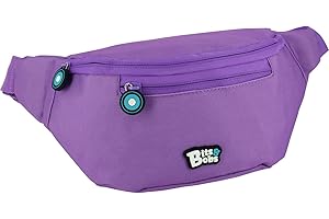 GRAFOPLAS Grafoplás Bits & Bobs, Riñonera Unisex Niños, Violeta, 23x12x9cm